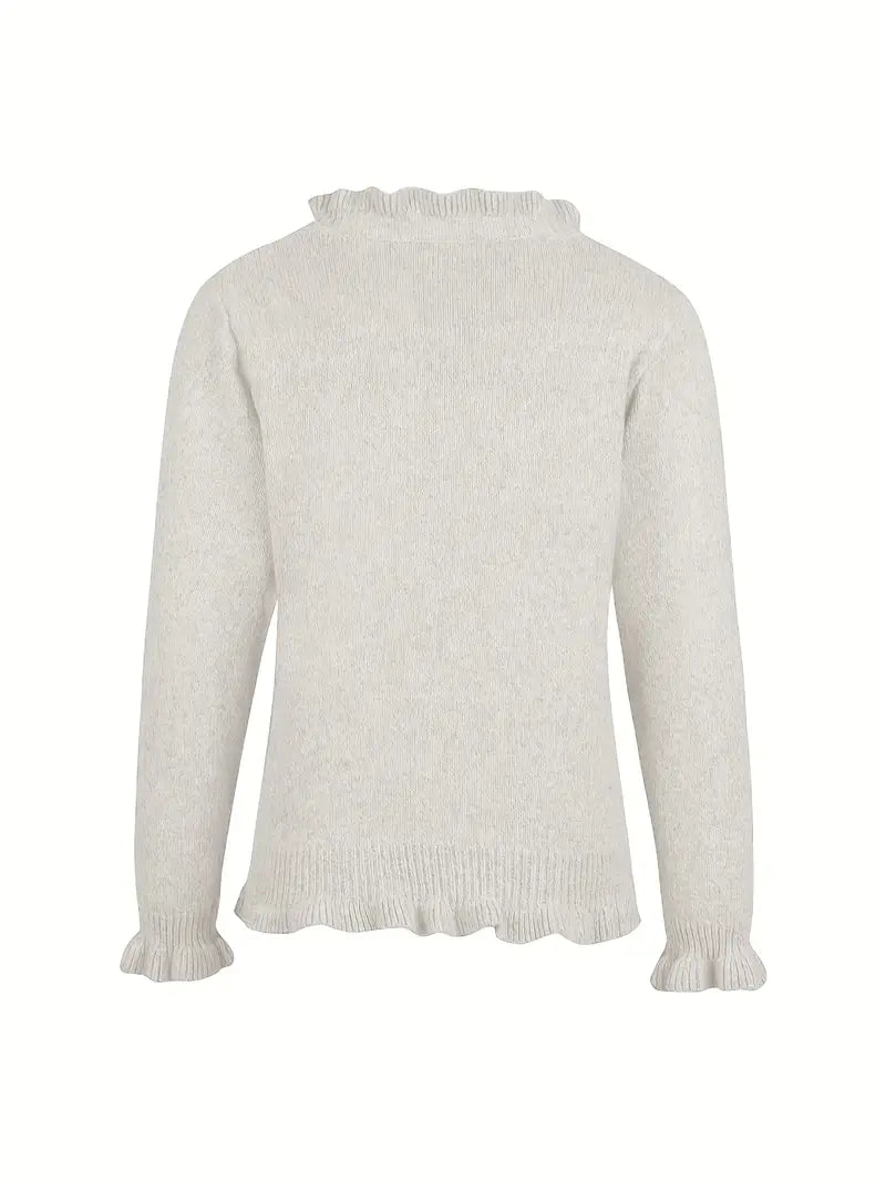 Hanifa – Eleganter Strick Strickjacke Mit Knöpfen