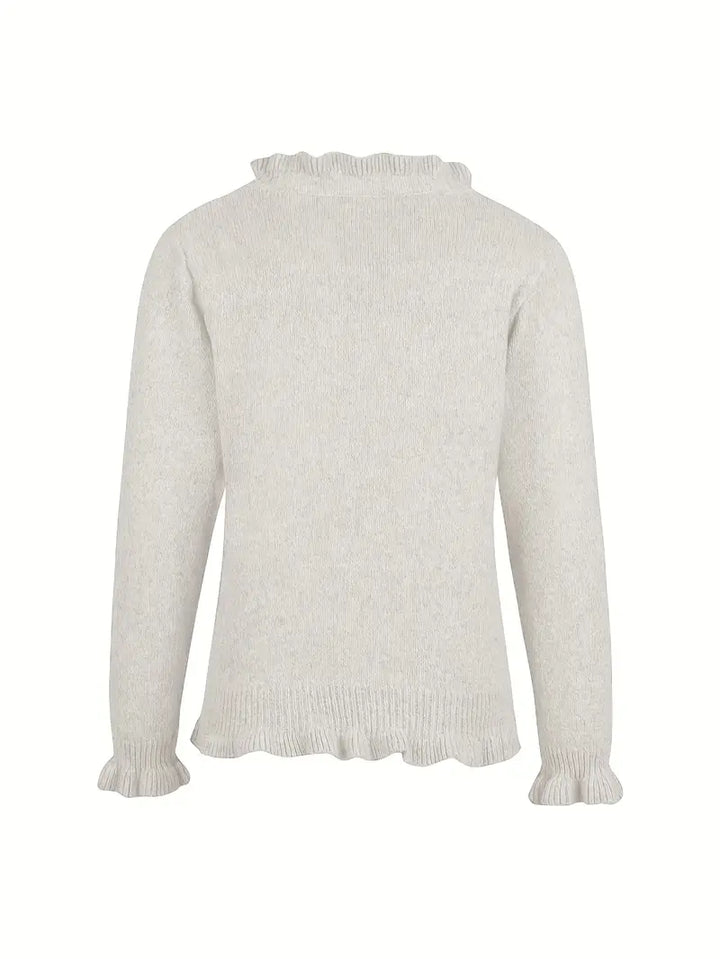 Hanifa – Eleganter Strick Strickjacke Mit Knöpfen