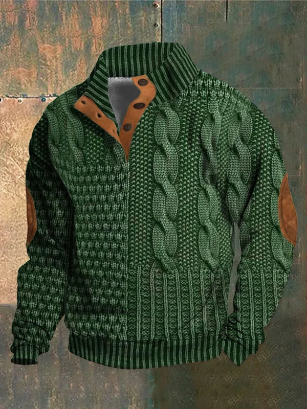 Everette – Flickwerk Pullover Mit Zopfmuster