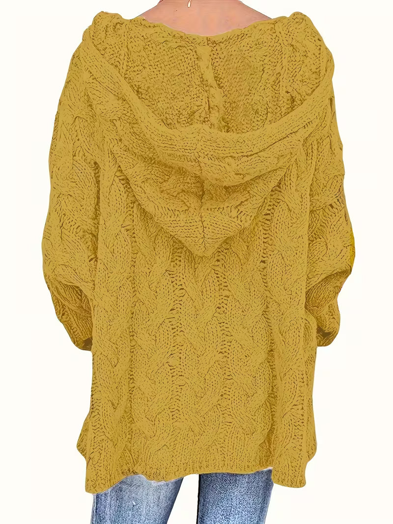 Hailee - Lässiger Langarm Strickpullover