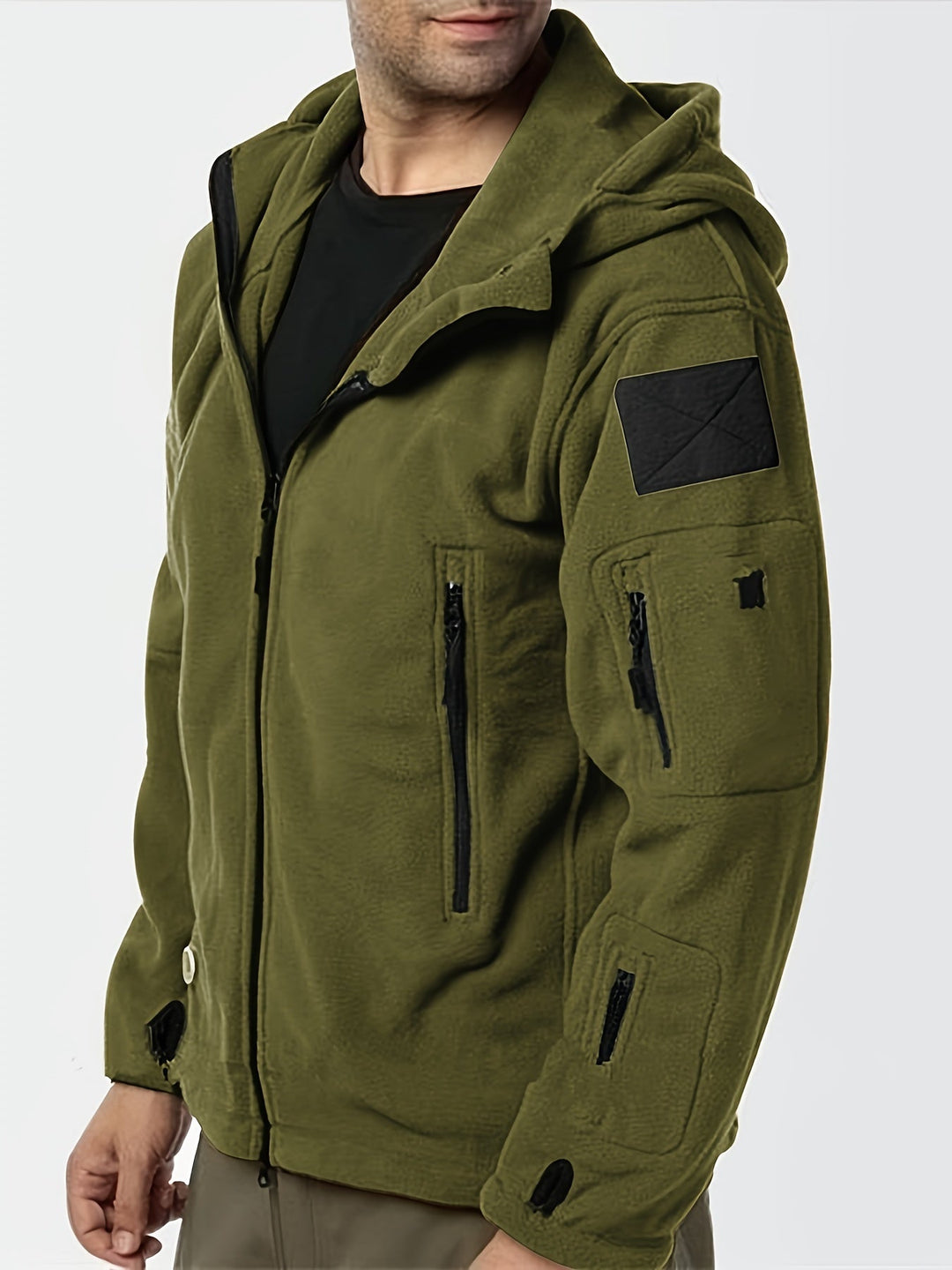 Rosendo – Langärmeliger Kapuzenpullover mit Taschen