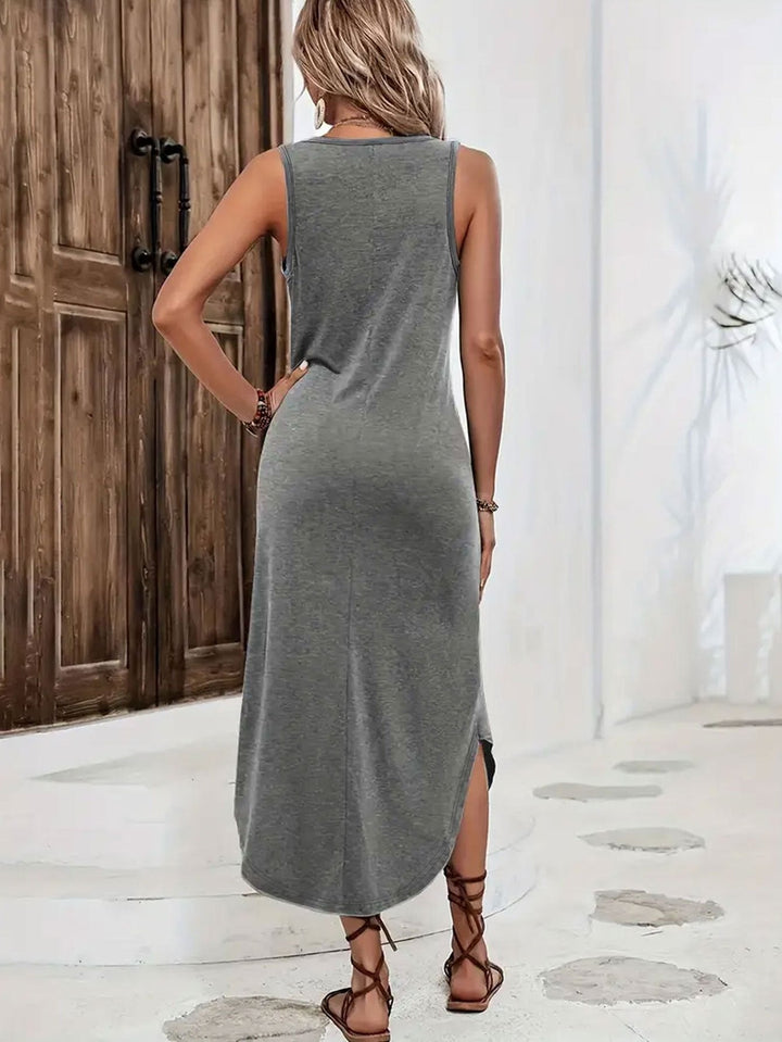 Brandy – Stilvolles, Armelloses Maxikleid