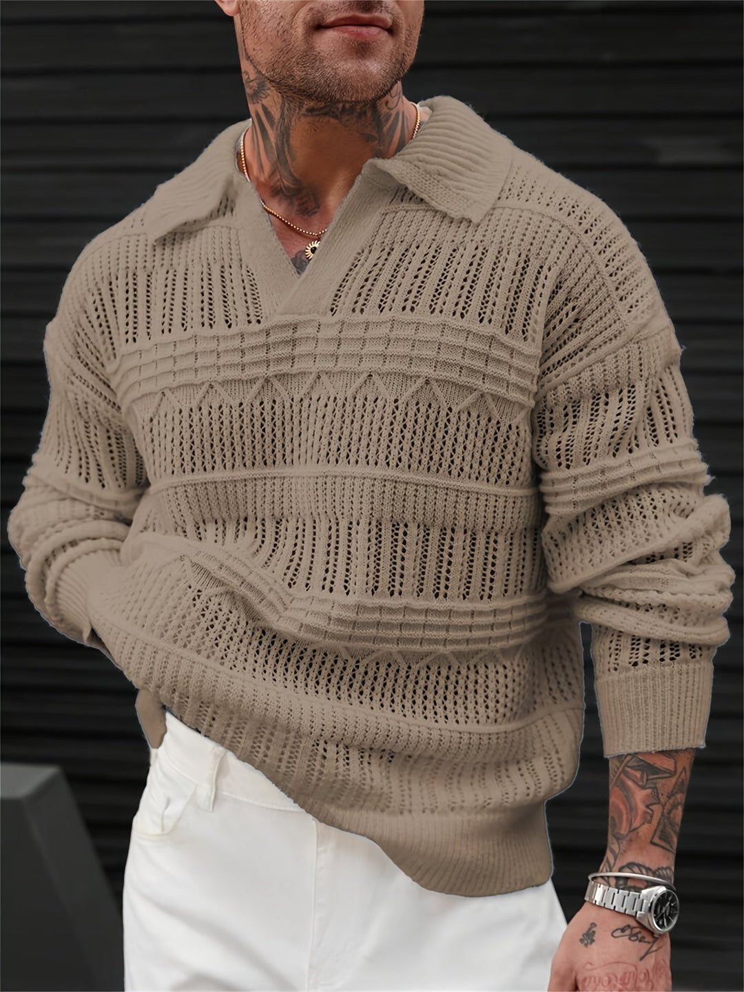 Wesley – Langarmpullover Mit Schneiden Raus Entwurf
