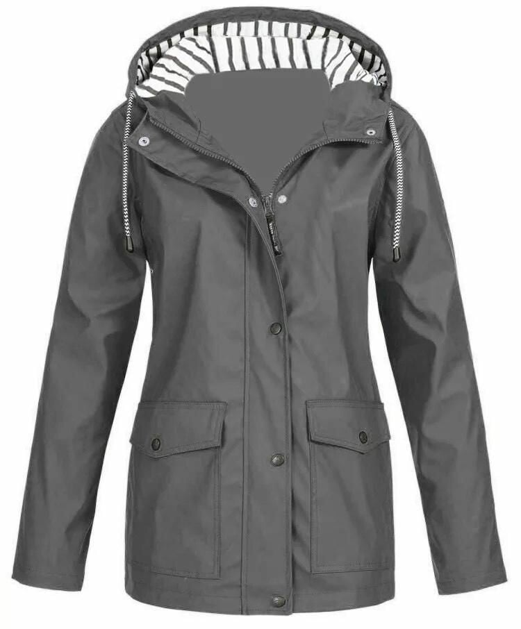 Ilektra – Elegante Langärmelig Wasserdicht KapuzenPullover
