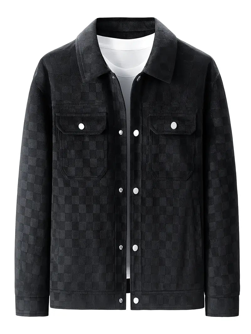 Shaviro – Karierte Wildleder Jacke