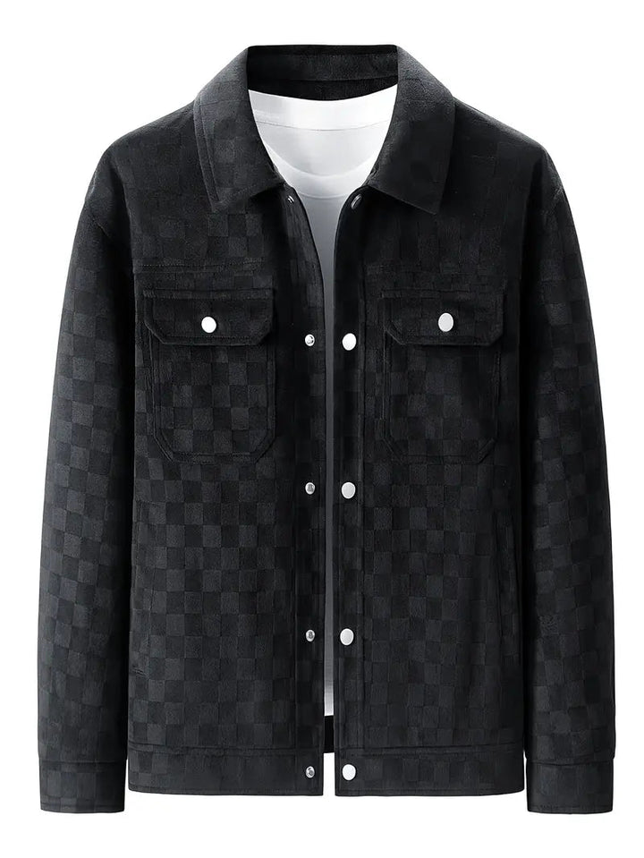 Shaviro – Karierte Wildleder Jacke