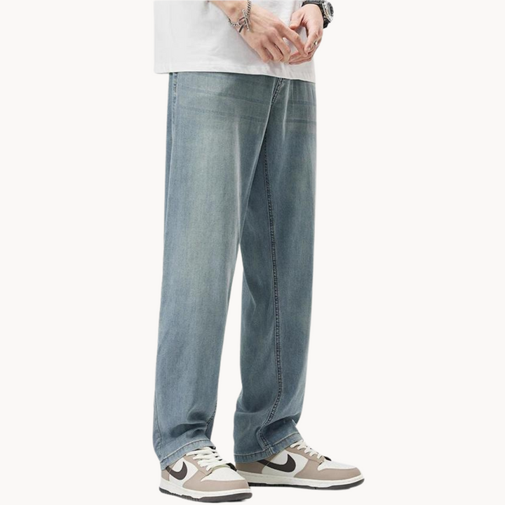 Teofilo - Stilvolle Hose Mit Weitem Bein