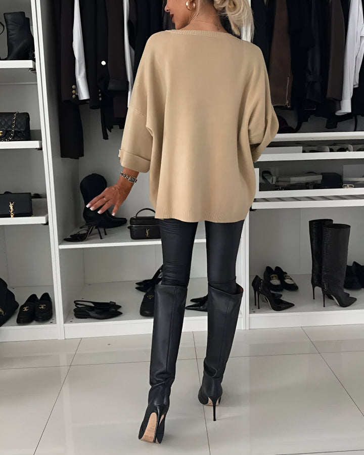 Sieglinde – Rundhals Strickpullover