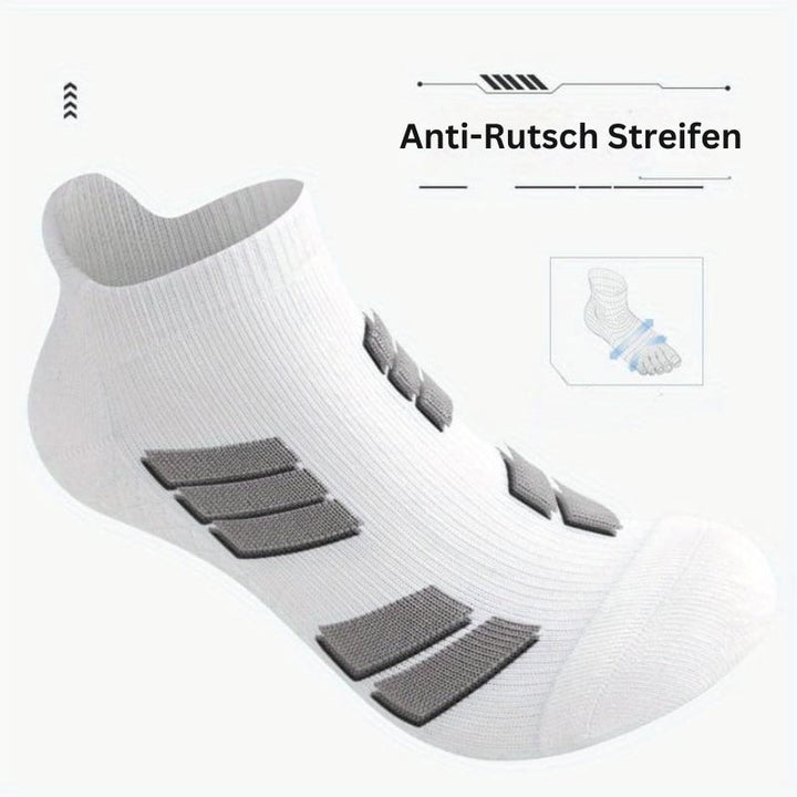 SwiftStep – Atmungsaktiv Rutschfest Streifen Sport Socken
