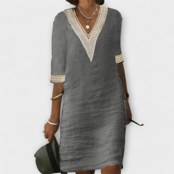 Emelia - Kleid aus Baumwolle und Leinen