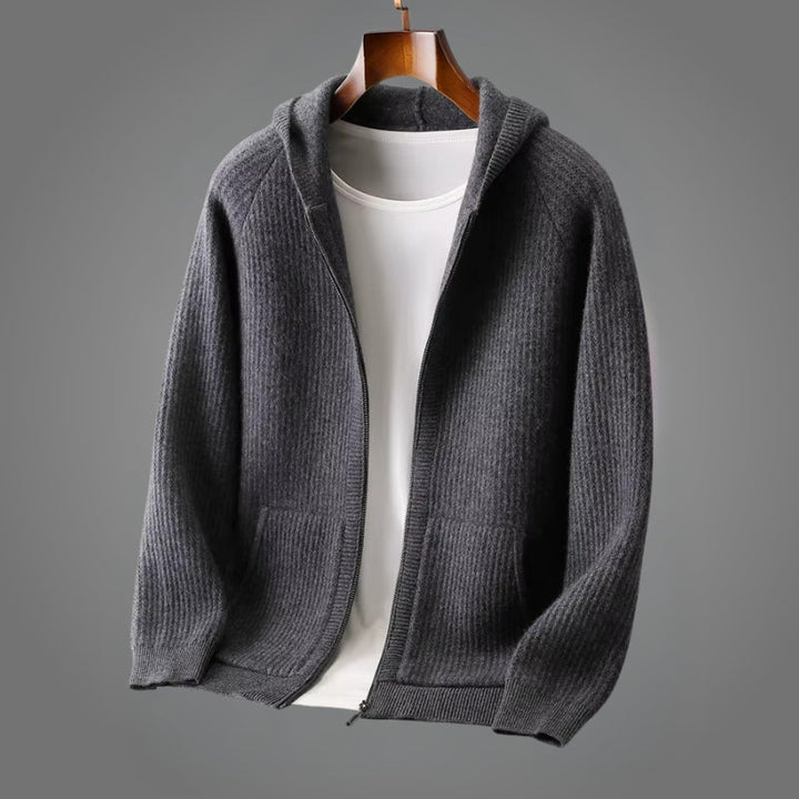 Romain – Strick Kapuzenpullover Mit Reißverschluss