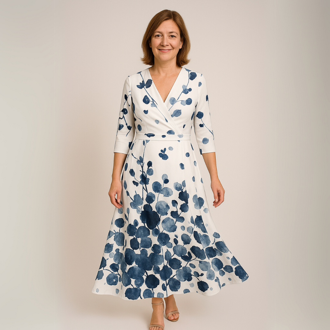Justina - Luxuriöses Blumen kleid