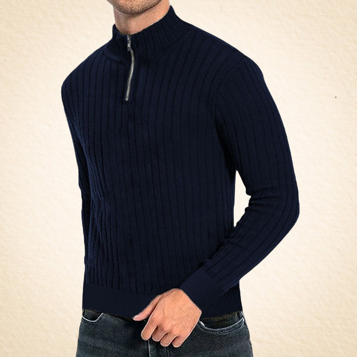 Zaccheo – Lässiger Rollkragenpullover Mit Reißverschluss