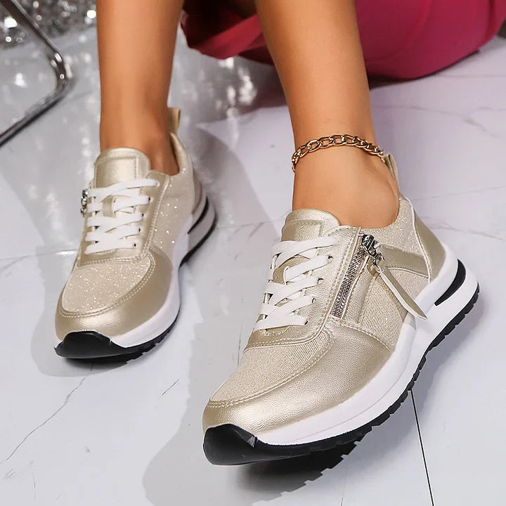 Maila - Bequemer Turnschuh Mit Seitlichem Reißverschluss