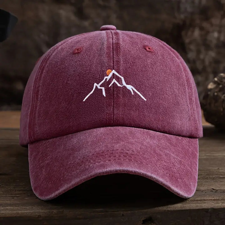 Ermil – Bestickte Baseball Kappe Mit Berggipfel