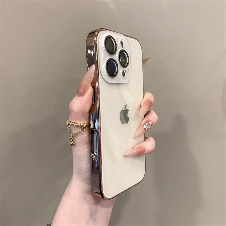 Chromelux – Hochwertige Galvanisierte Glaslinsenabdeckung Für iPhone