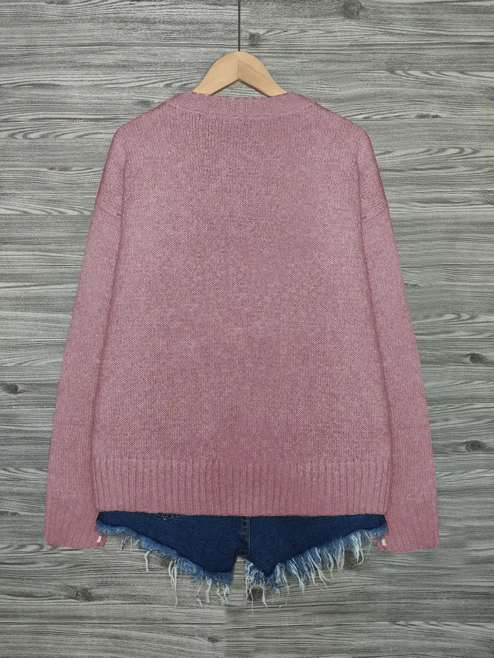 Urvana - Langarm Pullover Mit Katzen Drucken