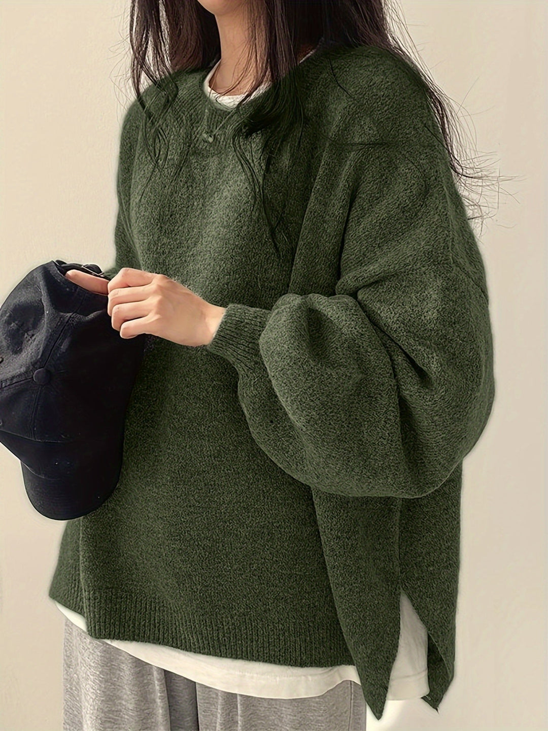 Pearline – Pullover Mit Rundhalsausschnitt Und Langen Ärmeln