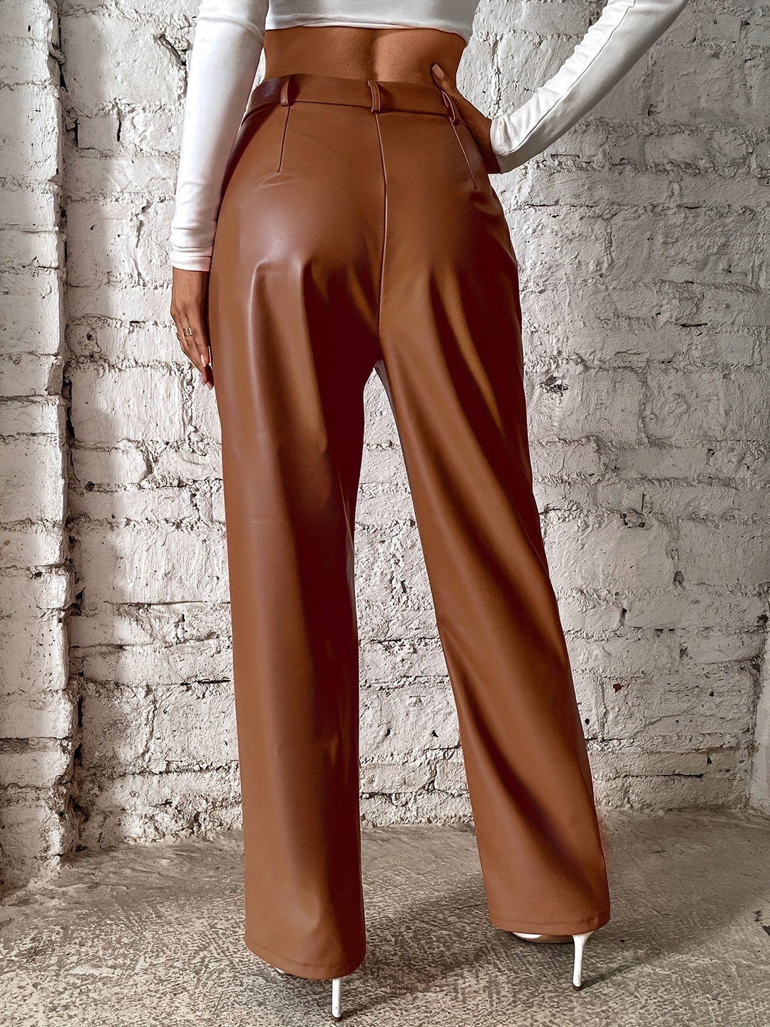 Francine – Lässige Lange Hose Mit Ziernähten