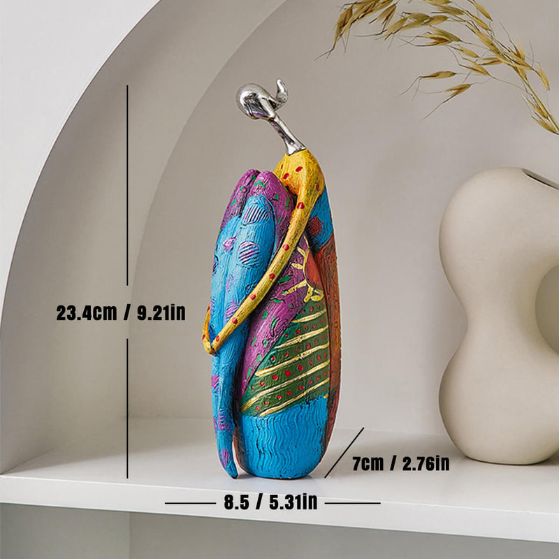 ArtMira – Abstrakte Farbenfrohe Frauenstatuen