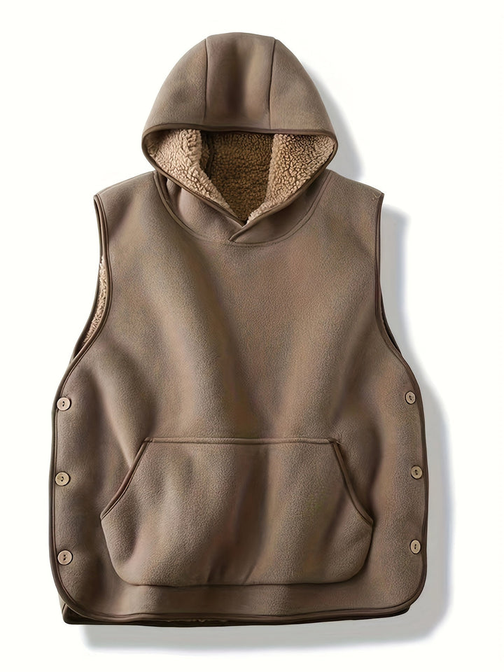 Niles – Ärmelloser Kapuzenpullover Aus Polyester Für Den Winter