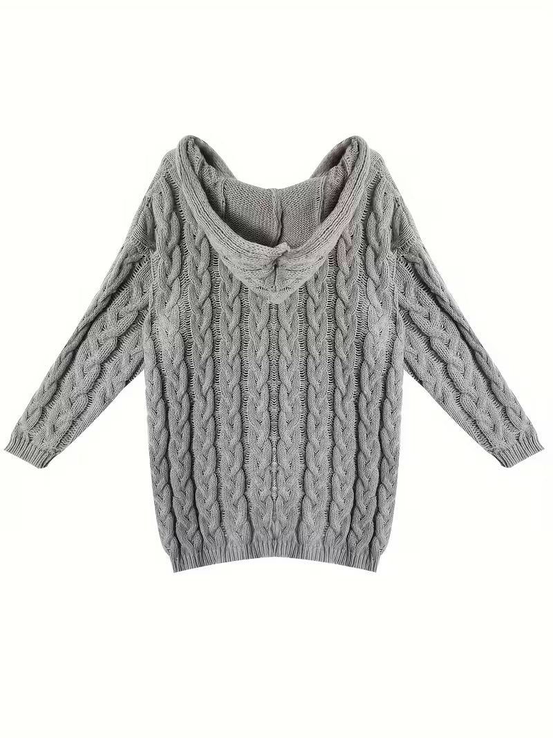 Miette - Lässiger Langarm Strickpullover
