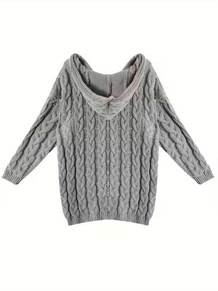 Miette - Lässiger Langarm Strickpullover