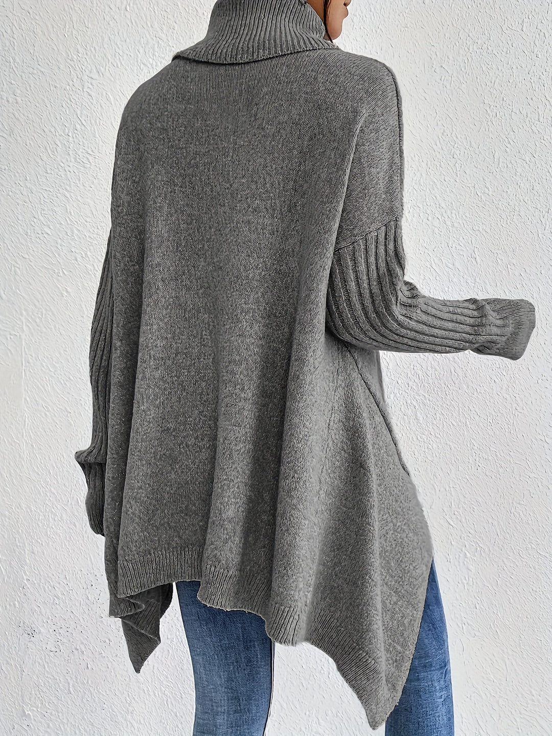 Tahlia – Lässiger Langarm-Pullover Mit Hohem Kragen