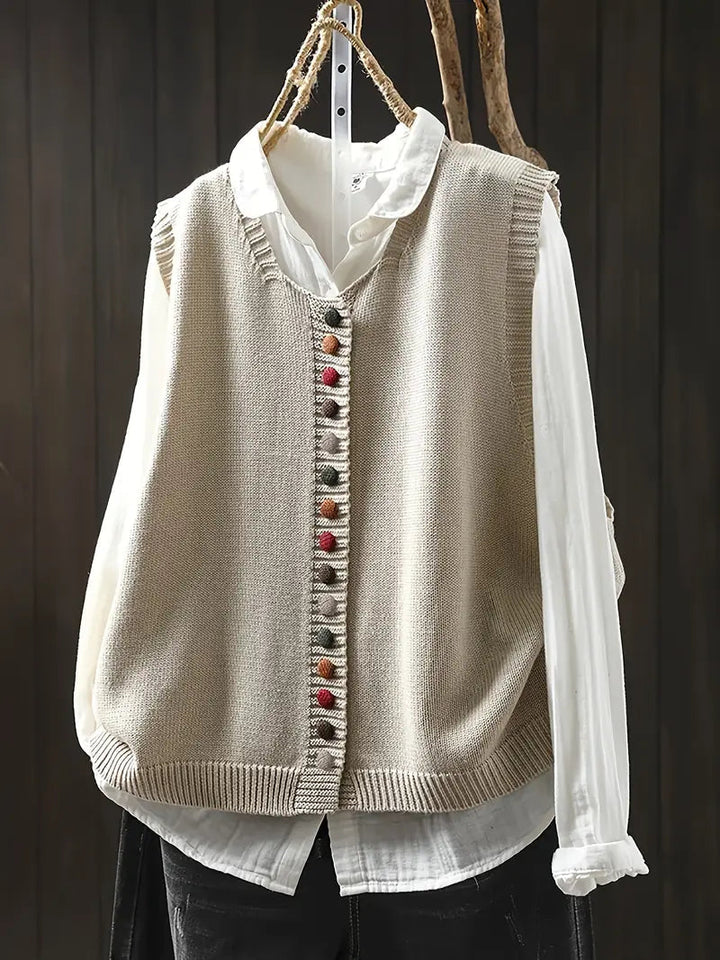 Toriana – Ärmellose Strickweste