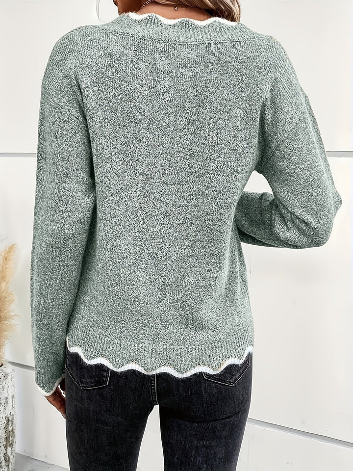 Coleen – Langärmeliger Strickpullover