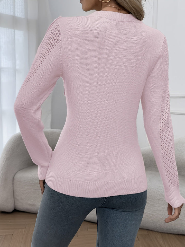 Thindra – Fransiger Pullover Mit Langen Ärmeln