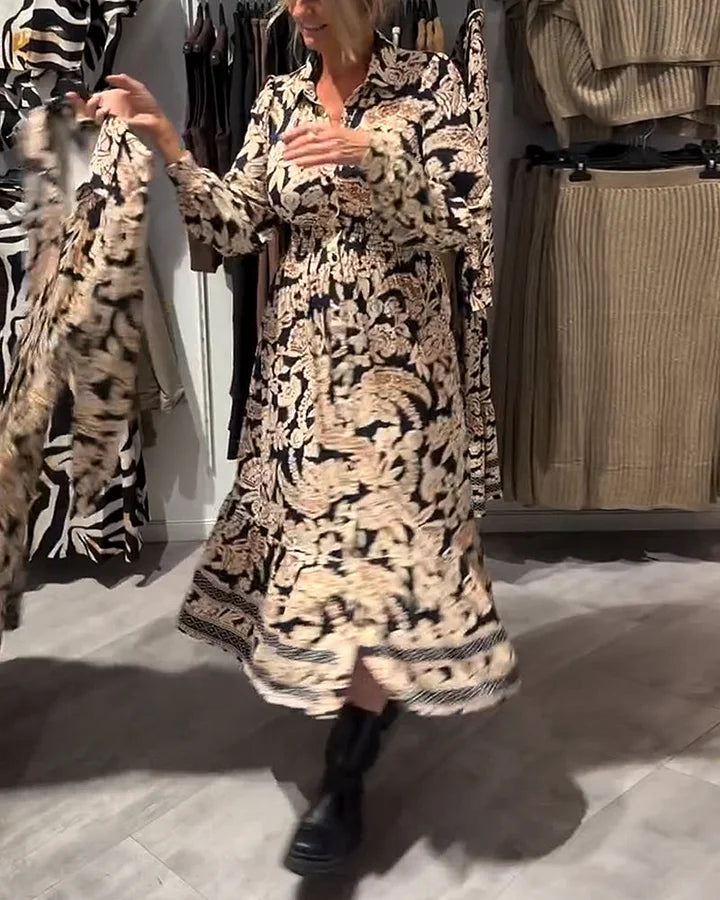 Merle – Modisches Kleid Mit Muster