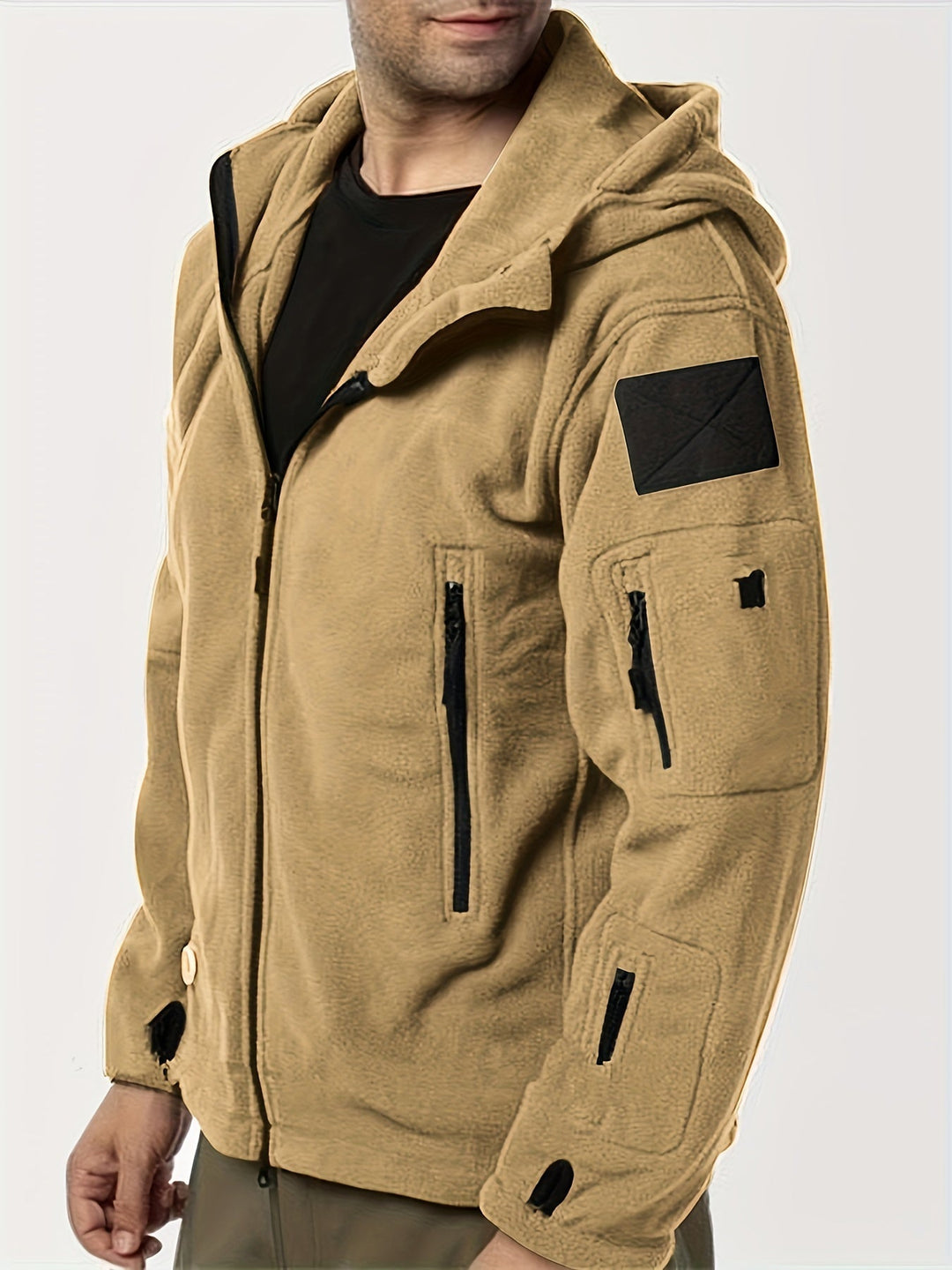 Rosendo – Langärmeliger Kapuzenpullover mit Taschen
