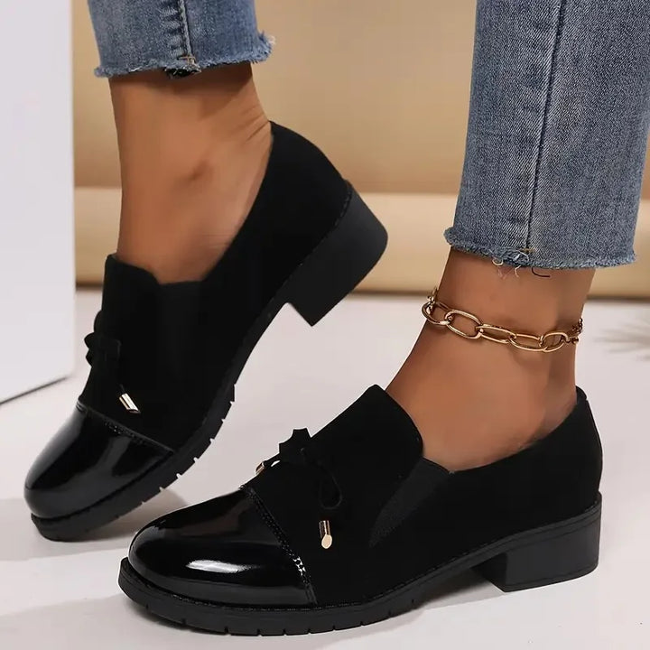 Marvina - Eleganter Loafer Mit Schleifenakzent Und Runder Spitze