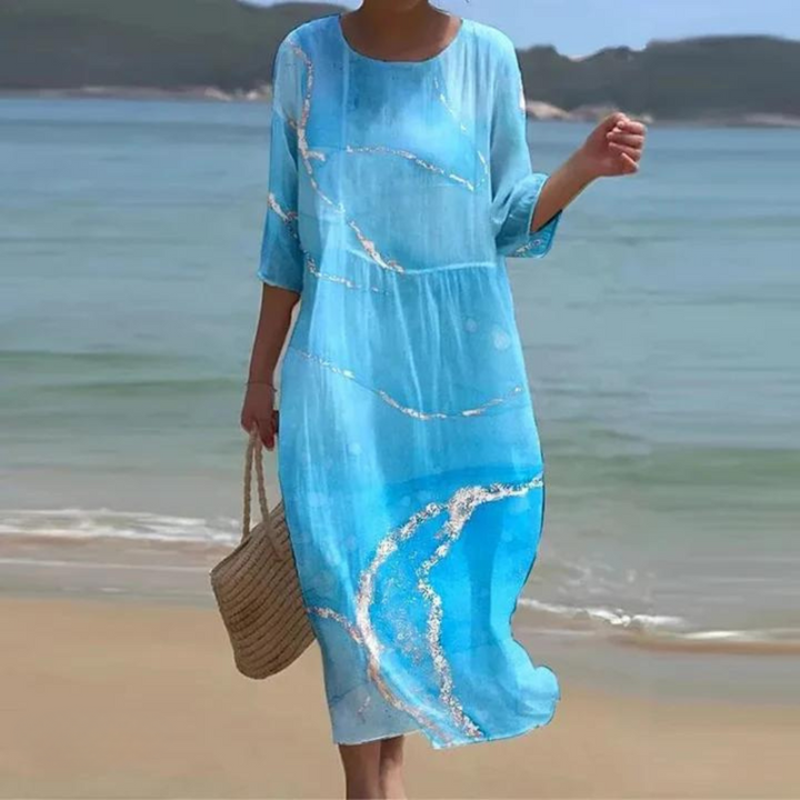 Miranda - Elegantes Geblümtes Kleid