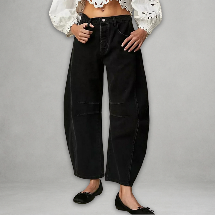 Entela – Lässige Lockere Jeans Mit Tasche