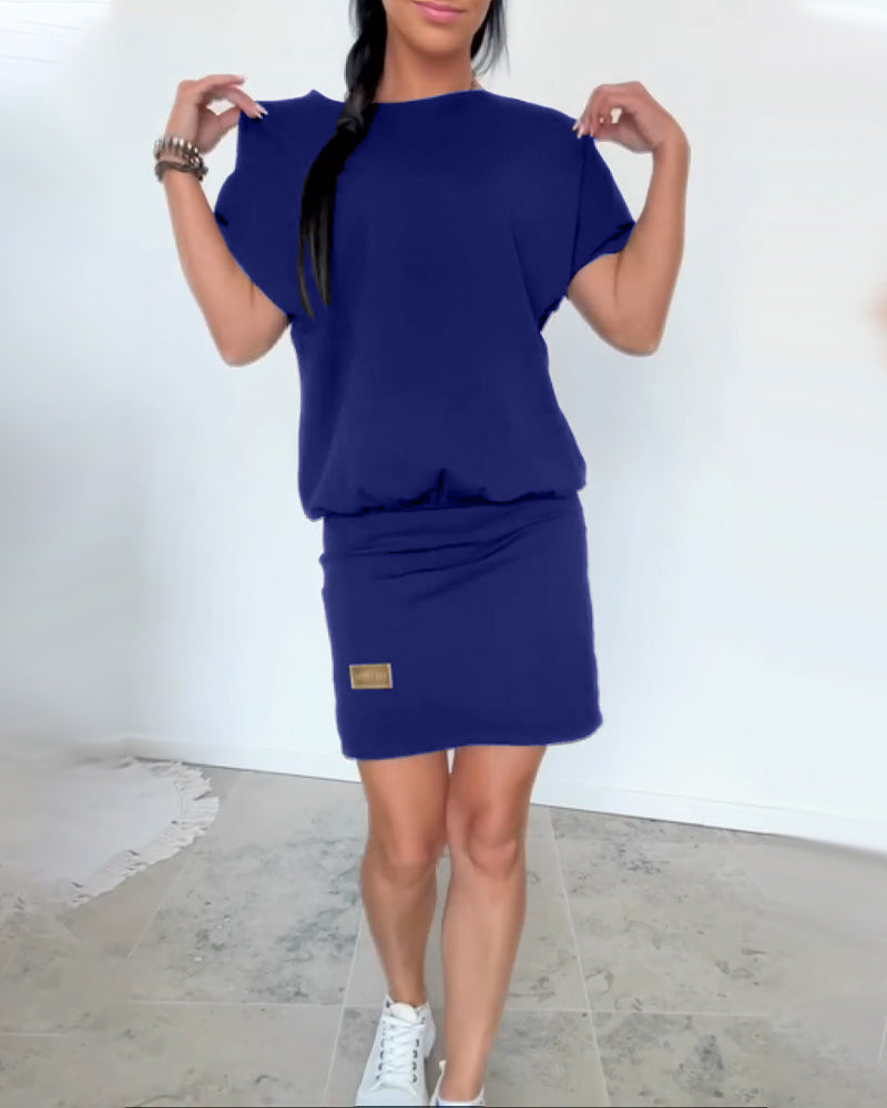 Ulrika - Kurzen Ärmeln Minikleid