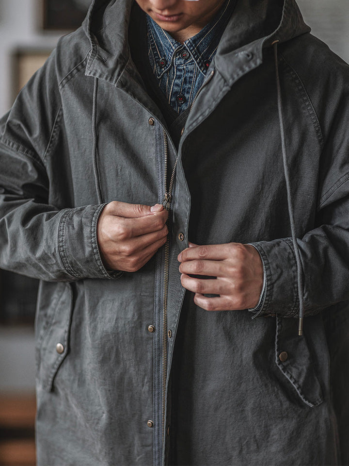 Ragnar – Kapuzenjacke Im Vintage Militärstil