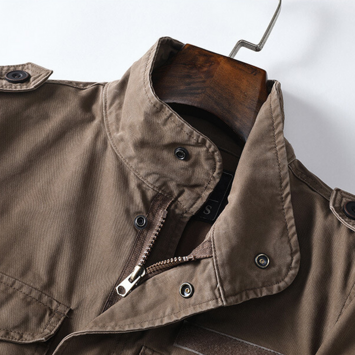 Sergei - Lässige Cargo Jacke Mit Taschen