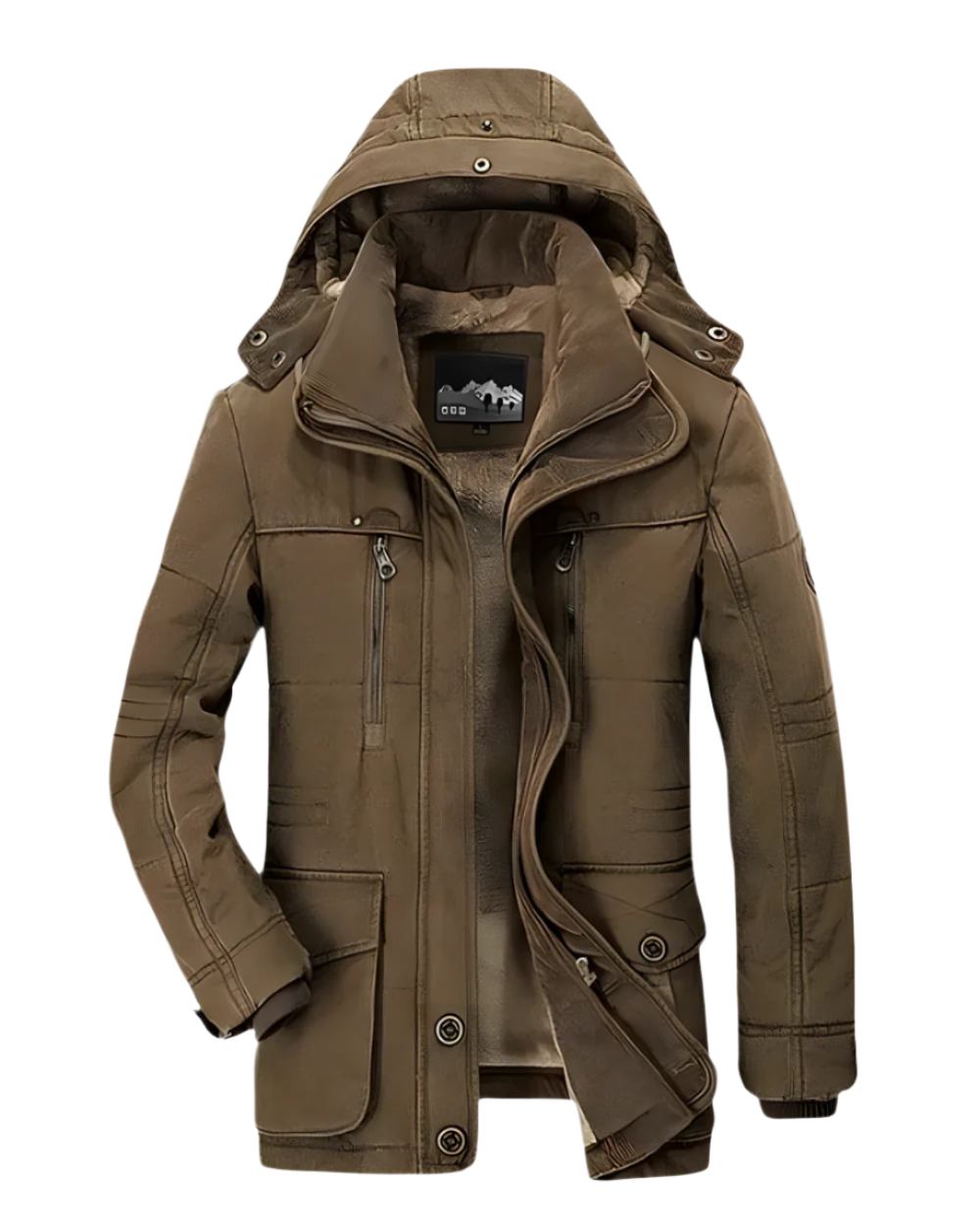 Aziel – Gefütterte Winterjacke Mit Mehreren Taschen