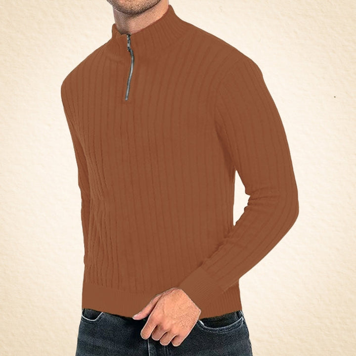 Zaccheo – Lässiger Rollkragenpullover Mit Reißverschluss