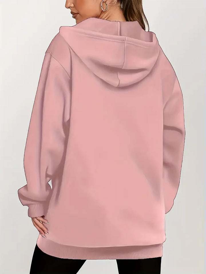 Angeleen – Kapuzen Jacke Mit Reißverschluss Und Geometrischem Print