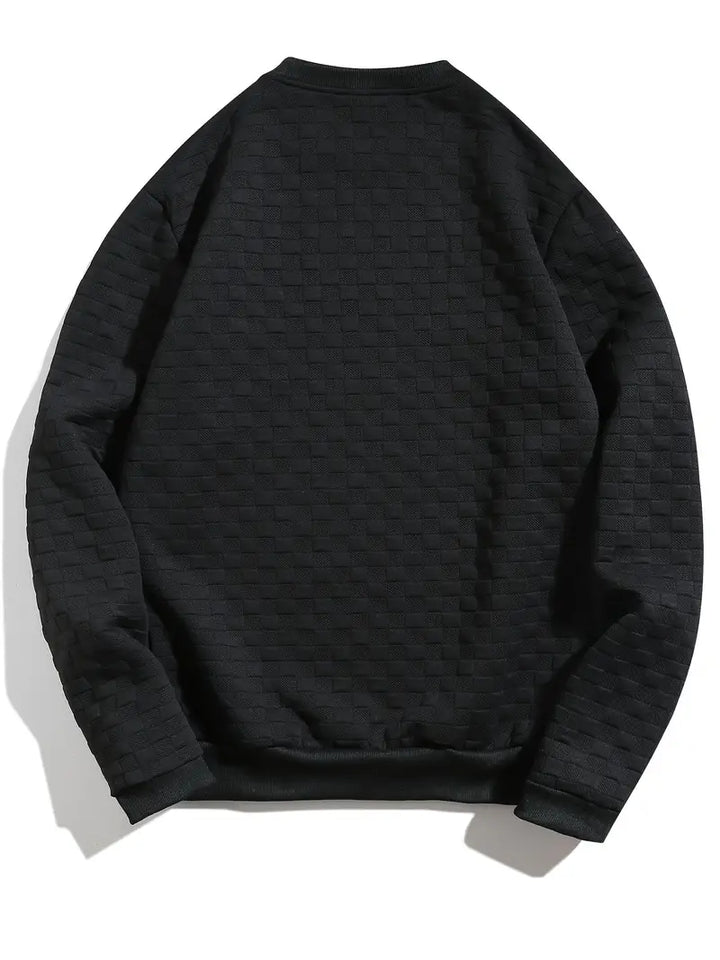 Stafford – Lässiges Sweatshirt Mit Karomuster Und Struktur