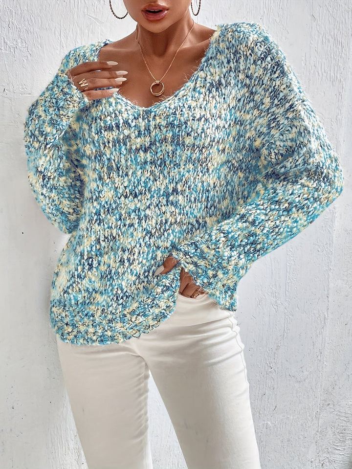Chryselda – Lässiger Langarm Strickpullover