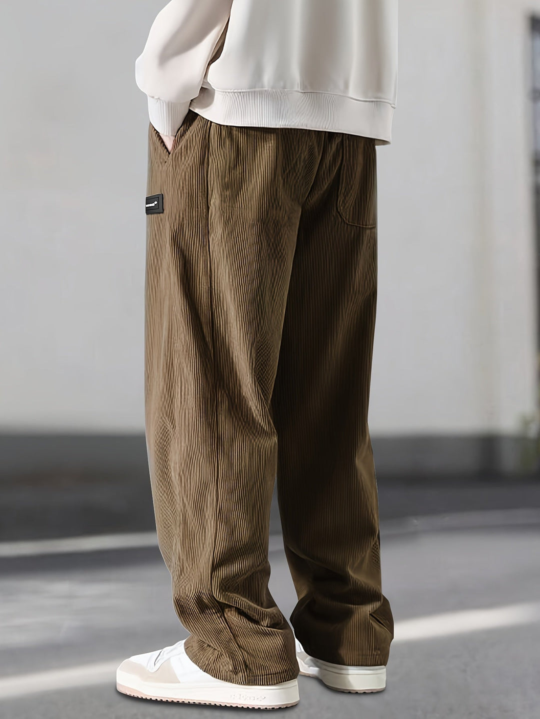 Asher - Gerade Geschnittene Hose Mit Kordelzug Der Taille