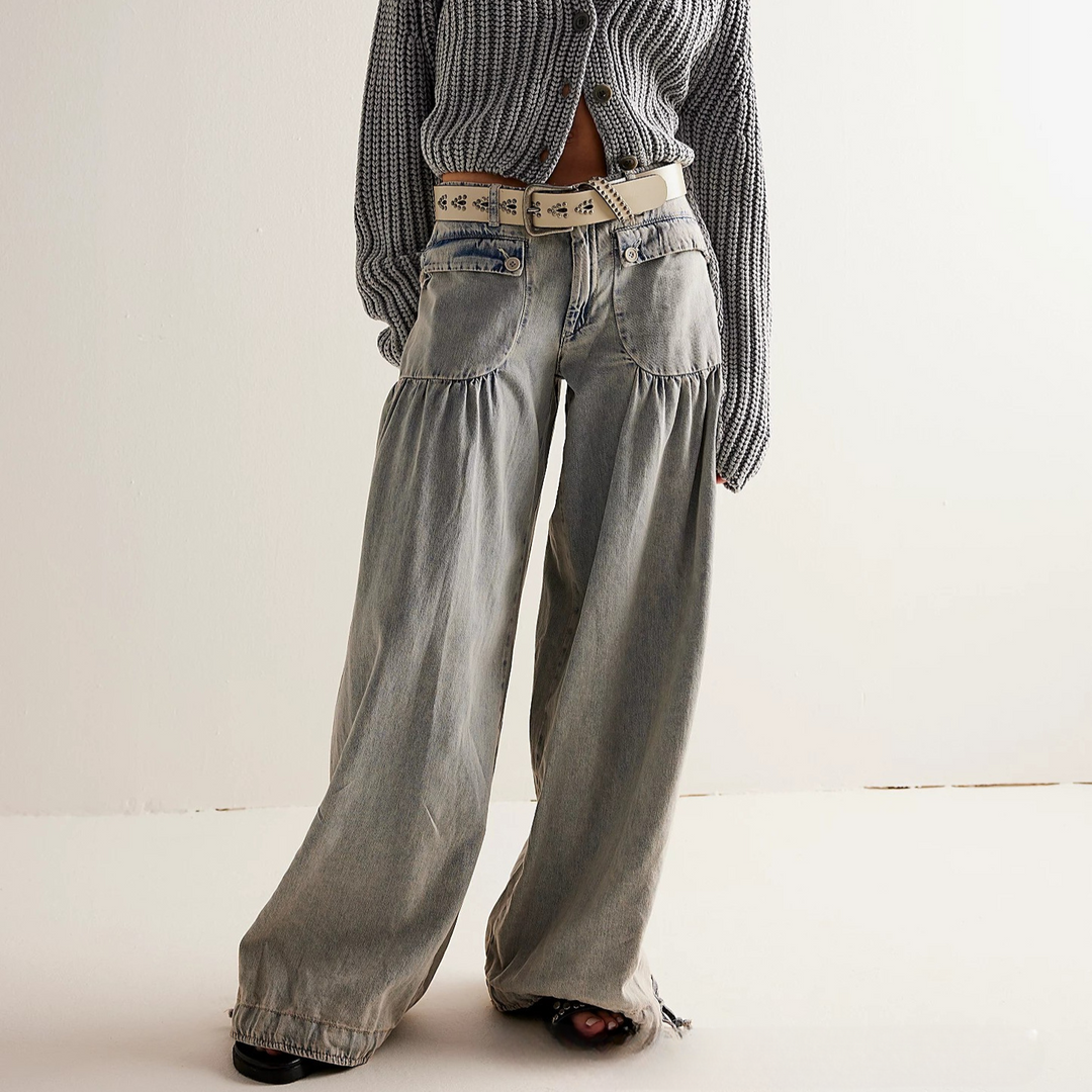 Zilda – Elegante Jeans Mit Fließendem Schnitt