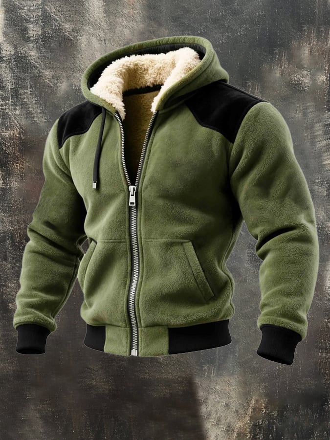 Lyon – Warme Kapuzen Jacke Mit Reißverschluss