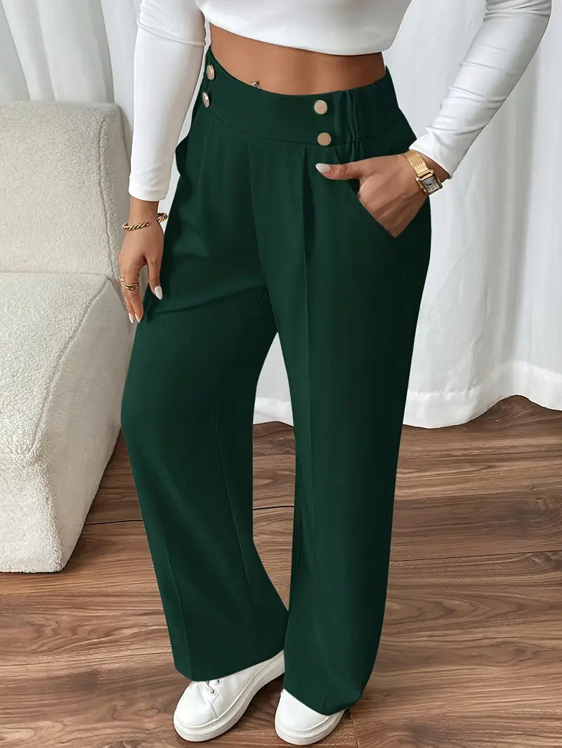 Orvella - Bequeme Hose Mit Weitem Bein Und Taschen