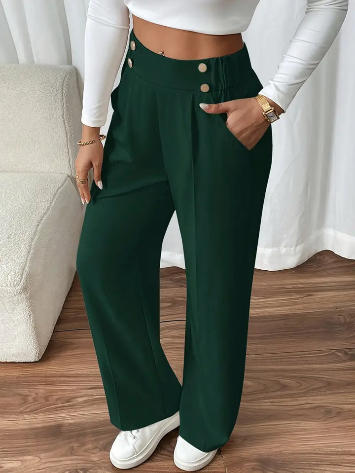 Orvella - Bequeme Hose Mit Weitem Bein Und Taschen