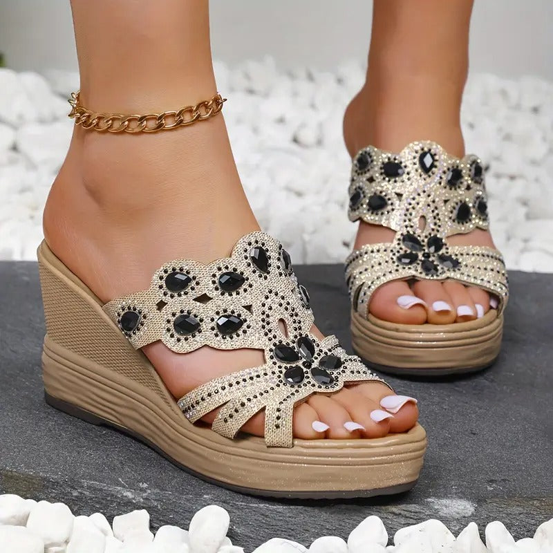 Lakeisha - Sandalen Mit Strassabsatz